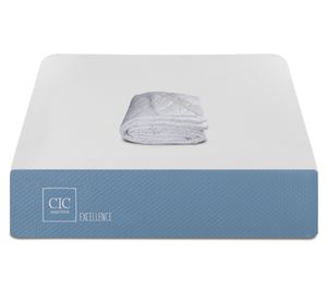 Colchón 1 plaza x 190 cm Excellence + cubrecolchón Cic