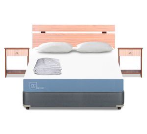 Box americano full x 190 cm Excellence + set Olmo + almohadas + plumón