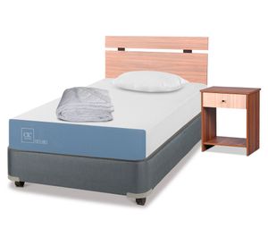 Box americano 1.5 plazas x 190 cm Excellence + set Olmo + almohada + plumón Cic