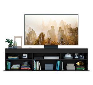 Rack TV 60'' Paris negro Be Design