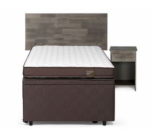 Cama Boxet 1.5 plazas Ergo T + set Tabor grafito Rosen