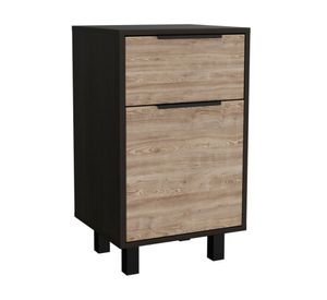 Velador 1 cajón Kaia wengue/miel TuHome