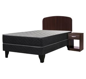 Cama europea full x 190 cm Apolo black + set Asturias Celta