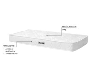 Colchón 14x78x188 cm blanco Kidscool