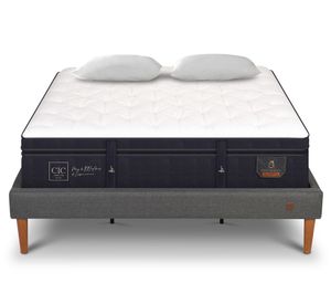 Cama europea king Super Premium + almohadas Cic.