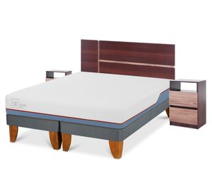Cama europea 2 plazas Excellence plus base dividida + set Enio Cic