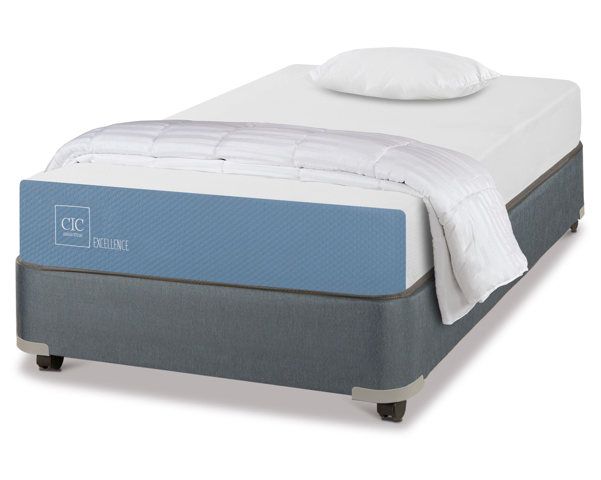 Box Americano 1.5 Plazas x 190 cm Excellence + Plumón Cic