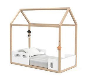 Cama infantil casita Liv blanco Kidscool