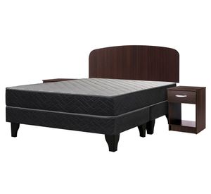 Cama europea 2 plazas x 190 cm Apolo black base dividida + set Asturias Celta