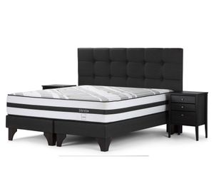 Cama europea king Driven + set Issey grafito Rosen