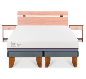 Cama europea 2 plazas Excellence plus base dividida + set Olmo Cic