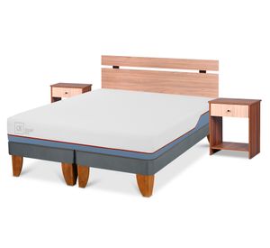 Cama europea 2 plazas Excellence plus base dividida + set Olmo Cic