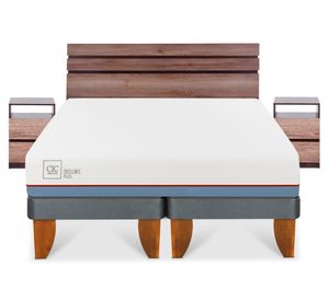 Cama europea 2 plazas Excellence plus base dividida + set Ares Cic
