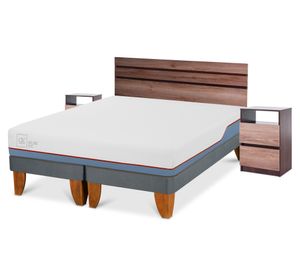 Cama europea 2 plazas Excellence plus base dividida + set Ares Cic