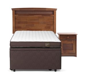 Cama Boxet 1.5 plazas Ergo T + set Veneto Rosen