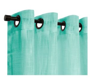 Cortina 140x220 cm Lino verde soft 2 piezas Illusions