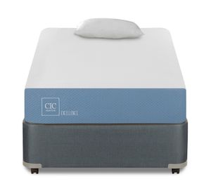 Box americano 1 plaza x 190 cm Excellence + almohada Cic