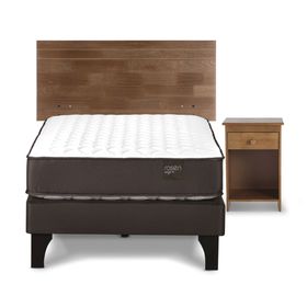 Cama europea 1.5 plazas Ergo T + set Tabor caramelo Rosen