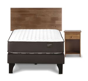 Cama europea 1.5 plazas Ergo T + set Tabor caramelo Rosen