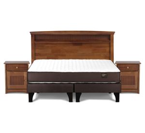 Cama europea 2 plazas Ergo T base dividida+ set Veneto Rosen