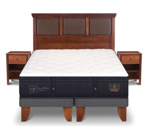 Cama europea king Súper premium + set New Torino caramelo Cic