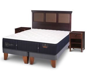 Cama europea king Premium + set New Torino chocolate Cic
