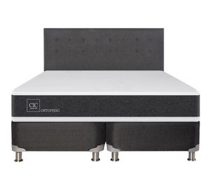 Box spring king Ortopedic B5 + respaldo Éufrates Cic