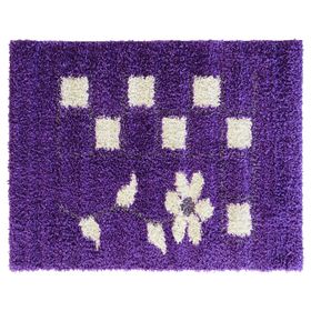 Alfombra infantil 120x170 cm Flower morado Idetex