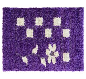 Alfombra infantil 120x170 cm Flower morado Idetex
