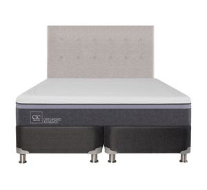 Box spring 2 plazas Ortopedic advance base dividida B5 + respaldo Tigris Cic