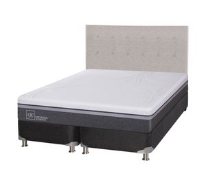 Box spring 2 plazas Ortopedic advance base dividida B5 + respaldo Tigris Cic