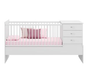 Cuna función minicama 2 veladores Kippi blanco Kidscool