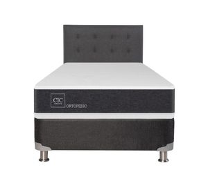 Box spring 1,5 plazas Ortopedic + respaldo Éufrates Cic