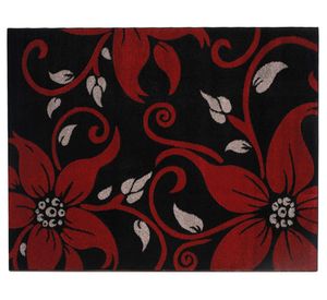 Alfombra 133x180 cm Frize Carved 1 negro Idetex.