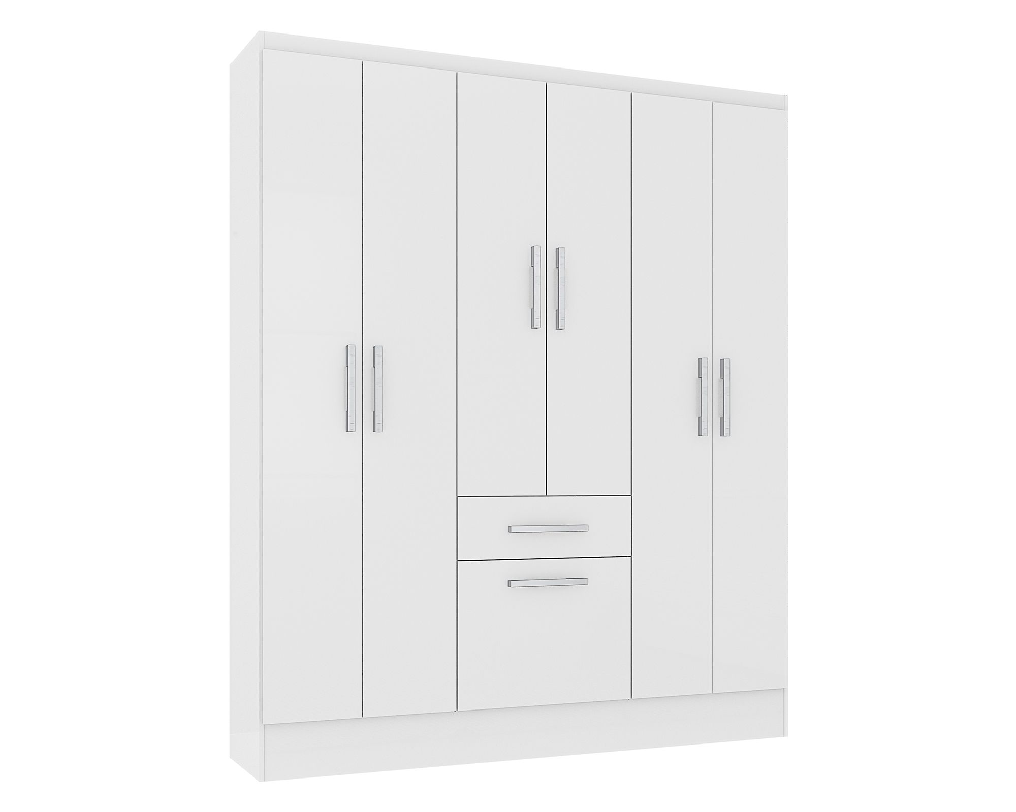 Clóset 6 puertas 1 cajón 1 zapatero blanco 3.0