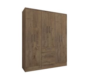 Clóset 6 puertas 1 cajón 1 zapatero Moca 177x138x40 cm