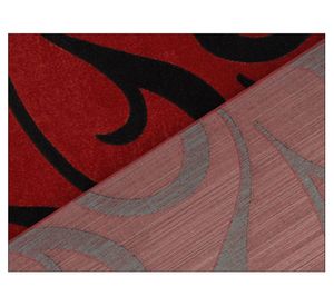 Alfombra 133x180 cm Frize Carved 3 rojo Idetex.
