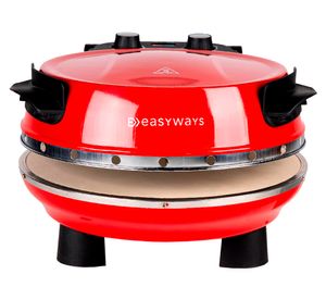 Horno eléctrico pizza 1200W Pizza Oven rojo