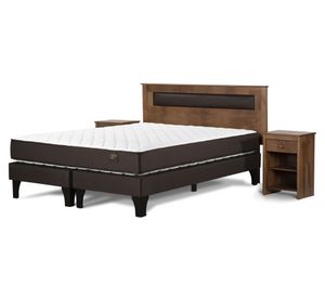 Cama europea 2 plazas base dividida Ergo T + set Ferrara Rosen
