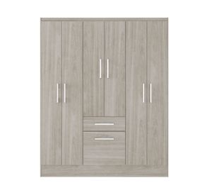 Clóset 6 puertas 1 cajón 1 zapatero Cream 177x138x40 cm