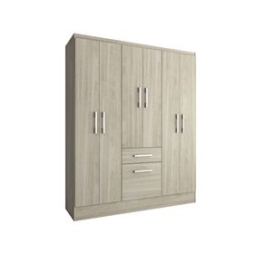 Clóset 6 puertas 1 cajón 1 zapatero Cream 177x138x40 cm
