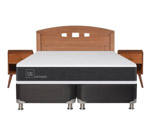 Box spring 2 plazas Ortopedic base dividida B5 + set New Gales Cic