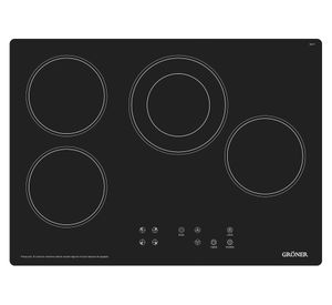 Encimera eléctrica 4 quemadores HE4TB Gröner