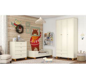 Cama infantil Mini Zupi beige Kidscool.