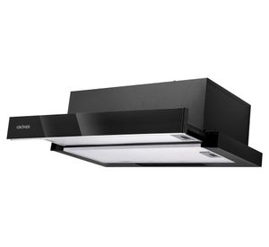 Campana retráctil 150W Black Glass HC1BG Groner