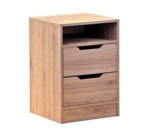 Velador Misuri CZ roble santana 2 cajones