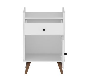 Velador 1 cajón 1 puerta blanco Be Design.