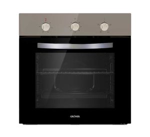 Horno eléctrico empotrable 60 litros negro Groner