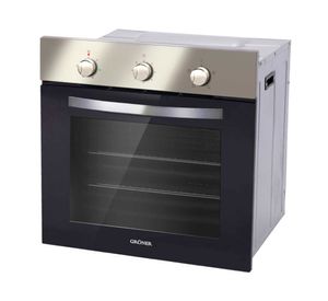 Horno eléctrico empotrable 60 litros negro Groner