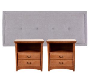 Respaldo king + 2 veladores Ganges Cic